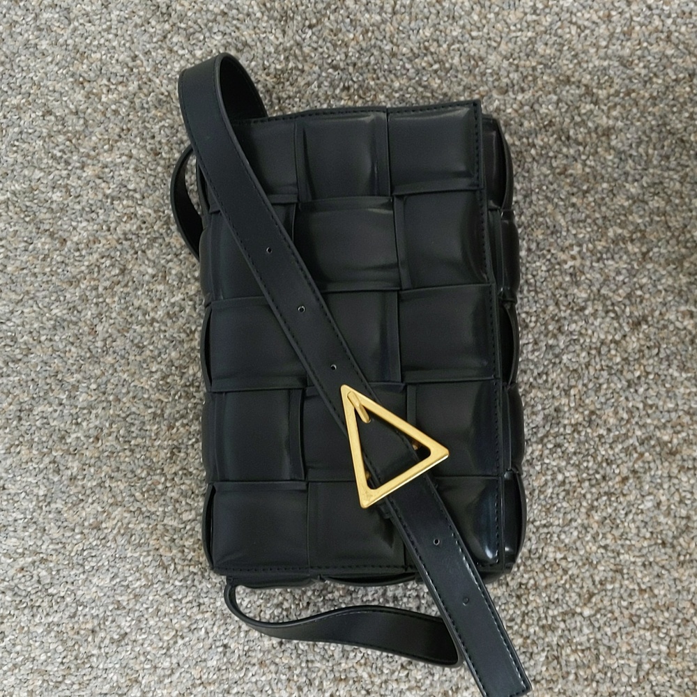 Woven Padded Cassette Crossbody